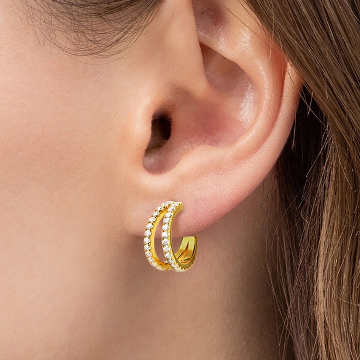 THE JESSE DOUBLE HOOP EARRINGS